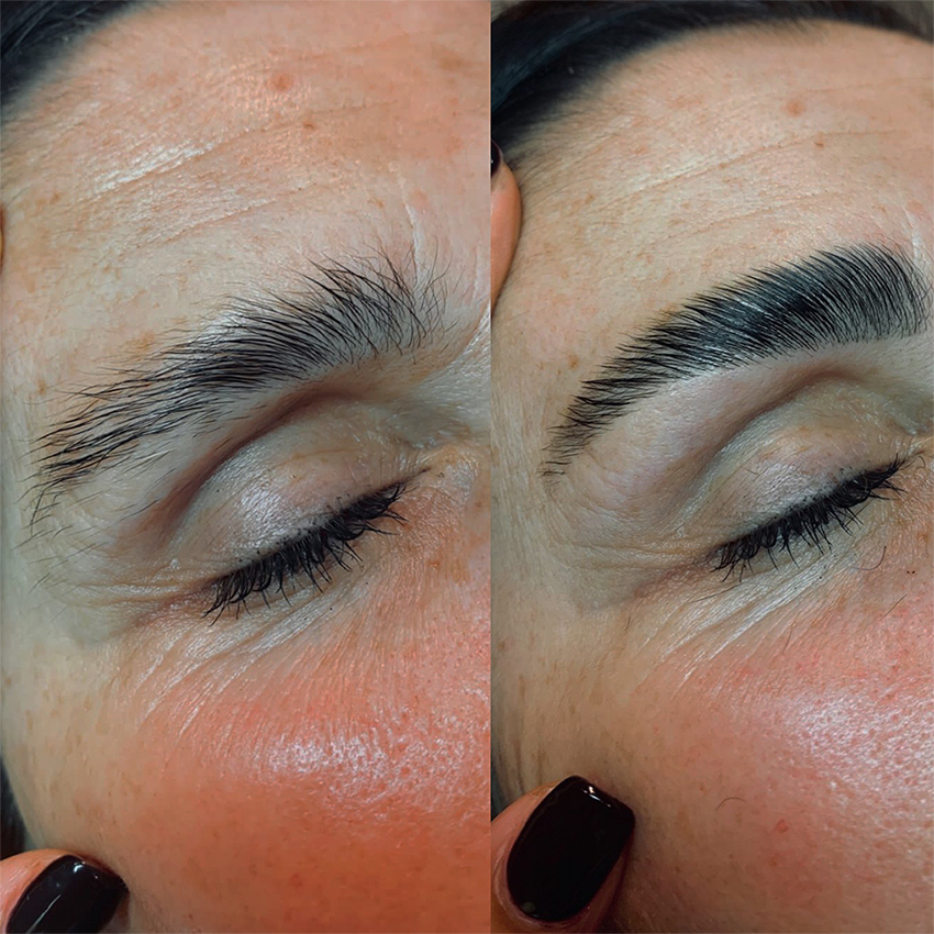 Dante Wellness Brow & Lash Before & After